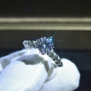 Platinum Plated Moissanite Goddess Of Fortune Ring